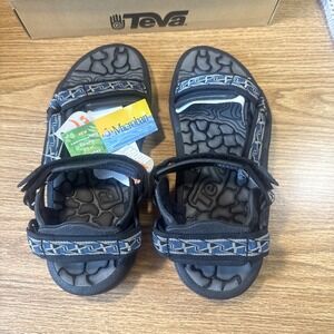 Teva‎ Sandals Blue Design ShocPad Spider Rubber Size 8
